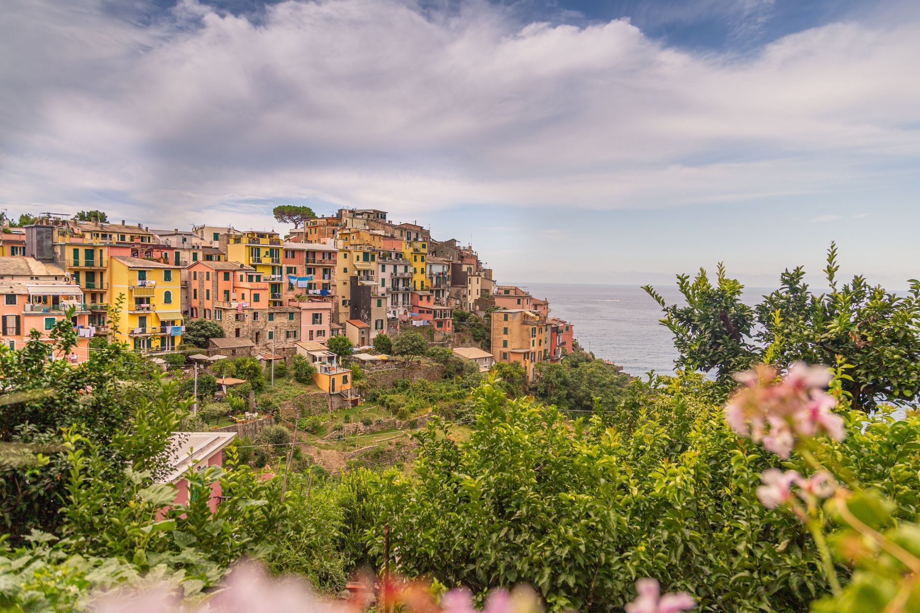 Italian coastal cliffside trattoria